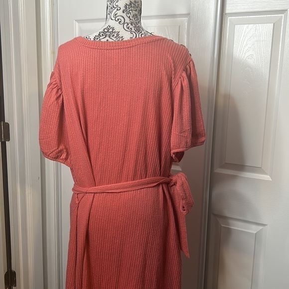 LC Lauren Conard Peach Striped Dress Tie 3X - Picture 5 of 7